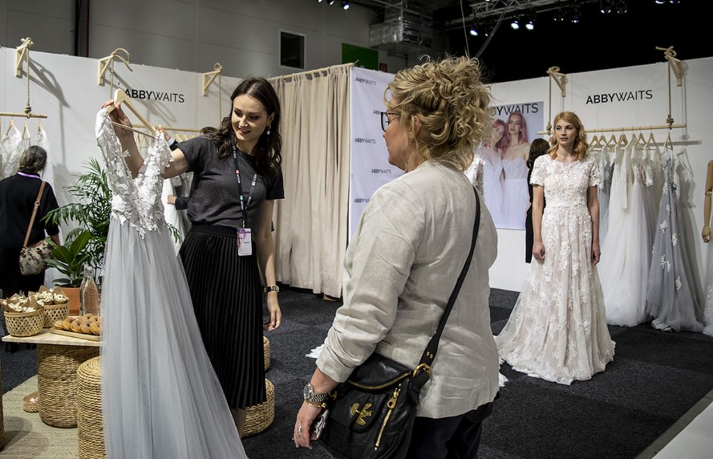 Abby Waits stand at Nordic Bridal Show